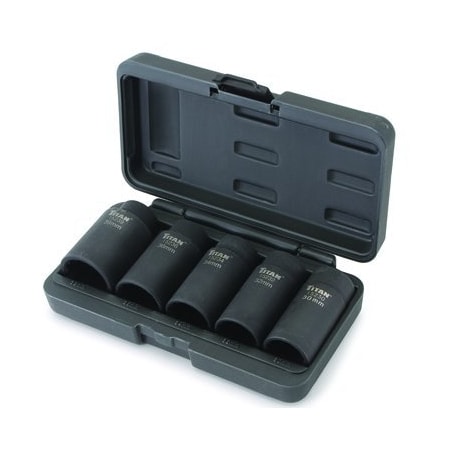Titan SKT SET AXLE NUT 12 PT 5PC TL15345